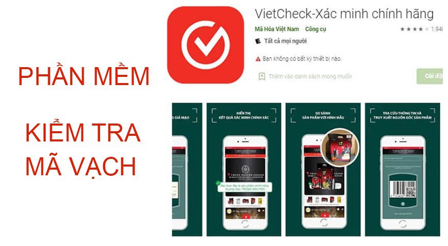 Đưa sản phẩm lên phần mềm Vietcheck